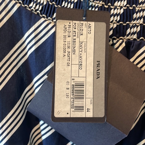 NWT Prada sz44 summer Dress can be worn on or off the shoulder - Picture 3 of 7